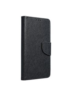   Huawei P40 Lite Notesz Tok Szilikonbelsővel Kártyatartóval Fancybook Fekete