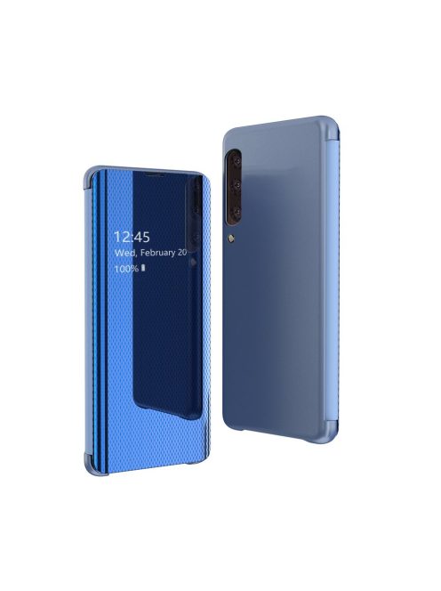 Samsung Galaxy A70 View Notesz Tok Grid View Series Áttetsző Hívásértesítés Kék