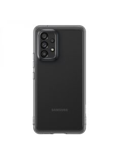   Samsung Galay A53 5G Gyári Szilikon Tok Soft Clear Cover EF-QA536TBEGWW Fekete