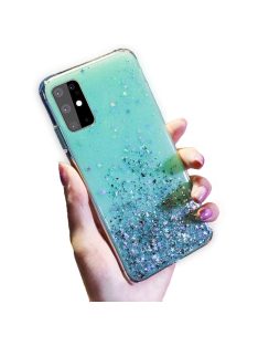   Huawei P Smart 2019 Csillámló Szilikon Tok Glitter Series MTW Style Zöld