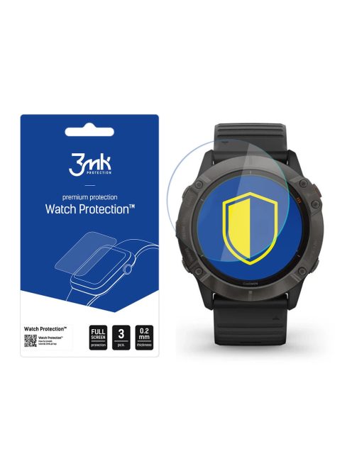 Garmin Fenix 6X Pro - 3mk Watch Protection™ v. FlexibleGlass Lite