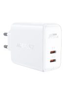 Acefast charger GaN USB Type C 50W, PD, QC 3.0, AFC, FCP white (A29 white)