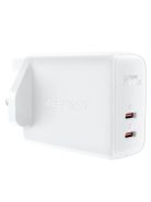 Acefast GaN charger (UK plug) 2x USB Type C 50W, Power Delivery, PPS, Q3 3.0, AFC, FCP (A32 UK)