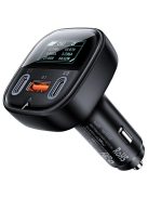 Acefast car charger 101W 2x USB Type C / USB, PPS, Power Delivery, Quick Charge 4.0, AFC, FCP black (B5)