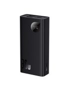 Baseus Adaman2 power bank with digital display 10000mAh 30W 2 x USB / 1x USB Type C Overseas Edition PD QC SCP black (PPAD040101)