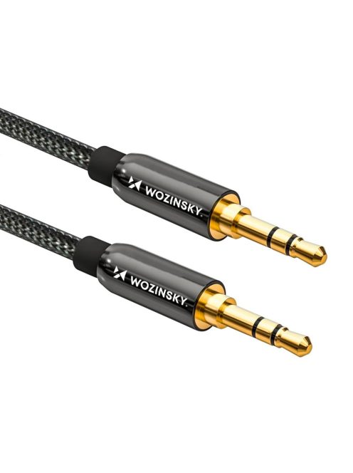 Wozinsky universal mini jack cable 2x AUX cable 3 m black