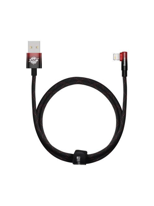 Baseus MVP 2 Elbow angled cable with side USB / Lightning plug 1m 2.4A red (CAVP000020)