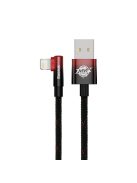 Baseus MVP 2 Elbow angled cable with side USB / Lightning plug 1m 2.4A red (CAVP000020)