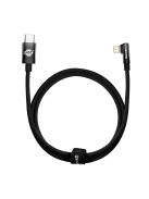 Baseus CAVP000201 angled Lightning - USB-C cable 20W 480Mb/s 1m - black