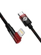 Baseus CAVP000220 angled Lightning - USB-C PD cable 20W 480Mb/s 1m - red