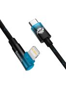 Baseus CAVP000221 angled Lightning - USB-C PD cable 20W 480Mb/s 1m - blue