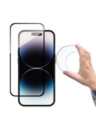 Wozinsky Full Cover Flexi Nano Glass tempered glass for iPhone 14 Pro Max flexible with a black frame