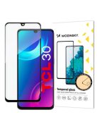 Wozinsky super durable Full Glue tempered glass full screen with Case Friendly TCL 30 black frame