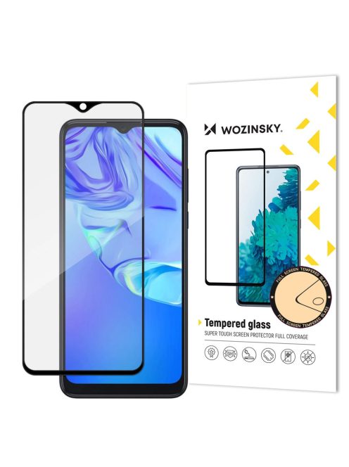 Wozinsky super durable Full Glue tempered glass full screen with frame Case Friendly TCL 305 black