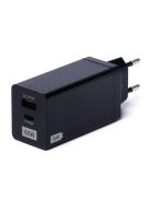 Wozinsky 65W GaN charger with USB ports, USB C supports QC 3.0 PD black (WWCG01)