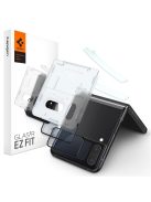 TEMPERED GLASS Spigen GLASS FC "EZ FIT" + HINGE FILM 2-PACK GALAXY WITH FLIP 4 BLACK