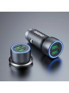 Dudao fast car charger 2 x USB 3A 18W gray (R4+)