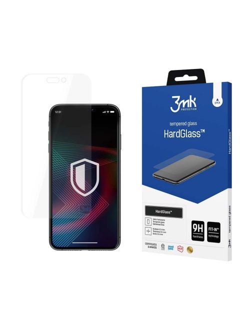 Tempered glass for iPhone 14 Pro 9H from the 3mk HardGlass series