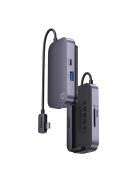 Baseus PadJoy universal 6in1 USB-C USB-C HUB for tablet / smartphone - dark gray