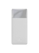 Baseus Bipow fast charging power bank 20000mAh 15W white (Overseas Edition) + USB-A - Micro USB cable 0.25m white (PPBD050102)