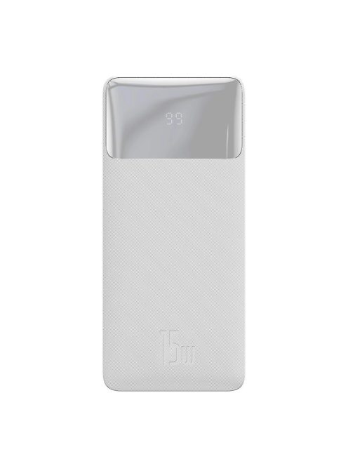 Baseus Bipow fast charging power bank 20000mAh 15W white (Overseas Edition) + USB-A - Micro USB cable 0.25m white (PPBD050102)