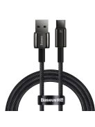 Baseus Tungsten Gold cable USB-A - USB-C 480Mb/s 100W 1m black (CAWJ000001)