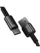 Baseus Tungsten Gold cable USB-A - USB-C 480Mb/s 100W 1m black (CAWJ000001)