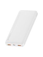 Baseus Bipow fast charging power bank 10000mAh 20W white (Overseas Edition) + USB-A - Micro USB cable 0.25m white (PPBD050502)