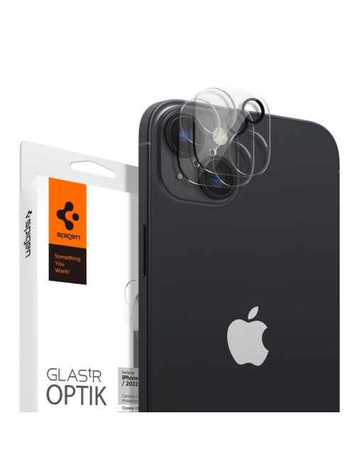 Spigen Optik.TR Camera Protector Tempered glass for the camera island iPhone 14/14 Plus 2 pcs clear