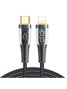 Joyroom Star-Cloud Series A3 USB-C / Lightning Cable 20W 1.2m with Smart Switch - Black