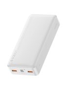 Baseus Bipow fast charging powerbank 20000mAh 20W white (Overseas Edition) + USB-A - Micro USB cable 0.25m white (PPBD050302)