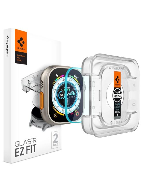 TEMPERED GLASS Spigen GLAS.TR "EZ FIT" 2-PACK Apple Watch ULTRA (49 MM) CLEAR