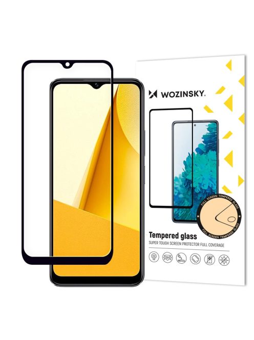 Wozinsky Full Glue Tempered Glass Vivo Y16 / Y02s Full Screen with Frame black (case friendly)