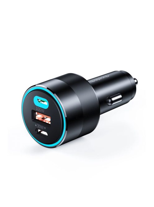 Choetech fast car charger 130W 2xUSB-C + USB-A black (TC0011)