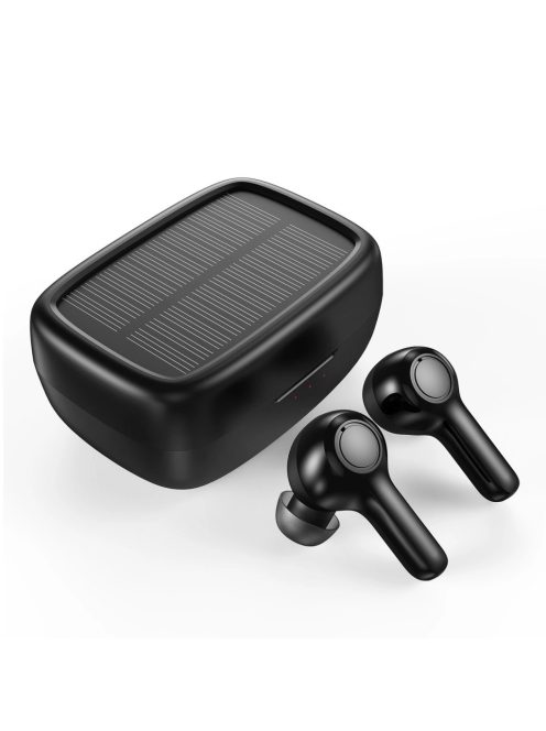 Choetech TWS wireless headphones with solar panel black (BH-T09)