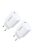 Choetech charger set Q5004 20W PD iPhone 12/13 white (2pcs)