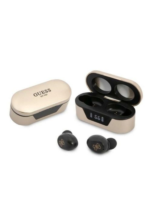 Guess GUTWST31ED TWS Bluetooth earphones + docking station gold / gold