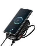 Baseus Qpow Digital Display powerbank with fast charging 10000mAh 22.5W QC/PD/SCP/FCP with built-in USB-C cable black