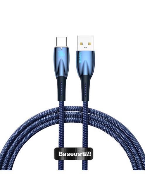 Baseus Glimmer Series fast charging cable USB-A - USB-C 100W 480Mbps 1m blue