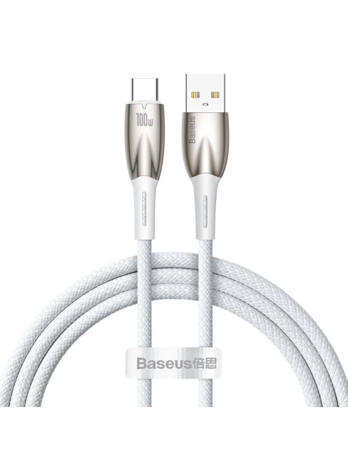 Baseus Glimmer Series fast charging cable USB-A - USB-C 100W 480Mbps 1m white