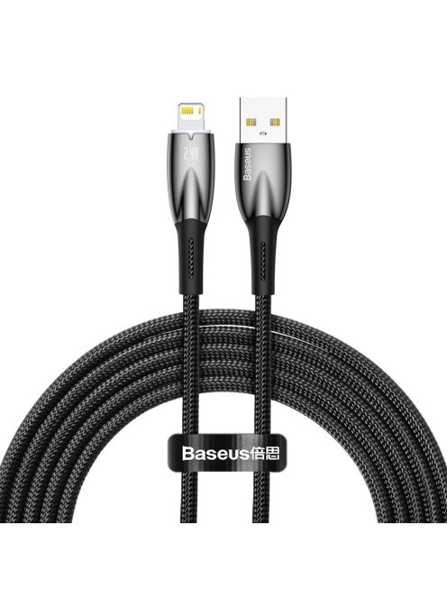 Baseus Glimmer Series cable USB-A - Lightning 480Mb/s 2.4A 2m black