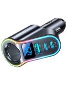 Joyroom fast car charger 4in1 USB-A QC3.0 / 2xUSB-C PD 150W black (JR-CL21)