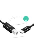 Ugreen printer cable USB-C - USB-B 480Mb/s 2m black (US241)