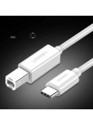 Ugreen printer cable USB-C - USB-B 480Mb/s 1m white (US241)