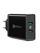 Ugreen charger 2xUSB-A 36W QC3.0 black (CD161)