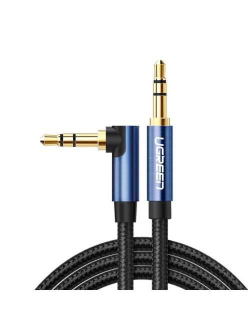 Ugreen audio cable AUX angled minijack 3.5 mm 2m blue (AV112)