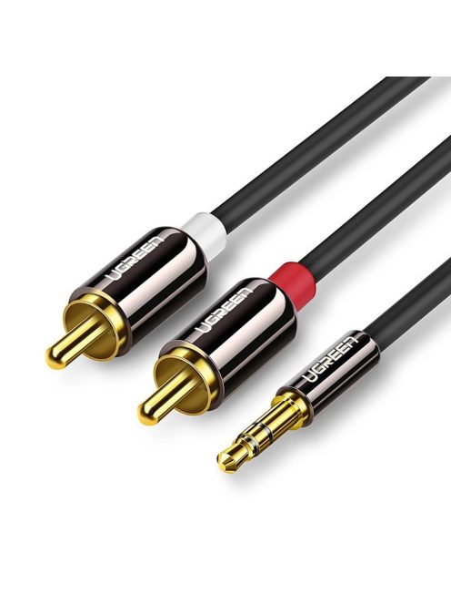 Ugreen AV116 10583 audio mini jack cable 3.5 mm (male) / 2RCA (male) 1.5m - black