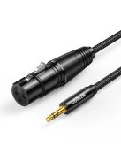 Ugreen audio cable 3.5mm mini jack (male) - XLR (female) 1m black (AV182)