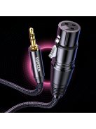 Ugreen audio cable 3.5mm mini jack (male) - XLR (female) 1m black (AV182)