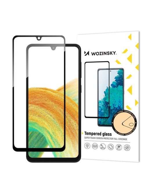 Wozinsky Full Glue Tempered Glass Tempered Glass For Samsung Galaxy A34 5G 9H Full Screen Cover With Black Frame